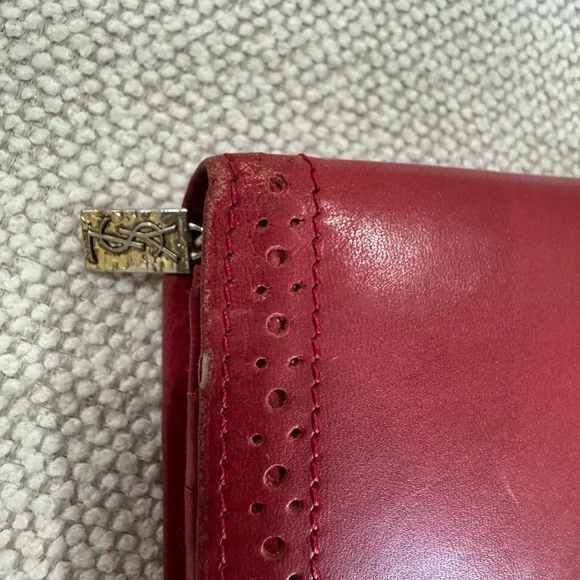 Yves Saint Laurent Crimson Leather Accessory - Picture 13 of 16